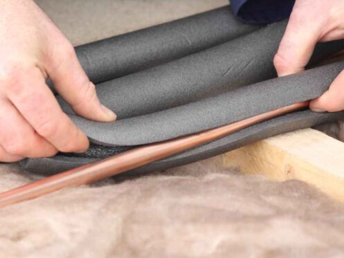 Insulating home pipes for winter